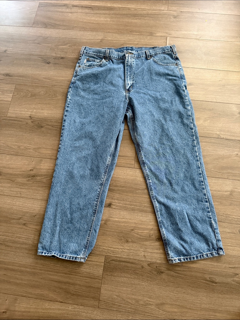 Carhartt Men's Light Blue Relaxed Straight Jeans
